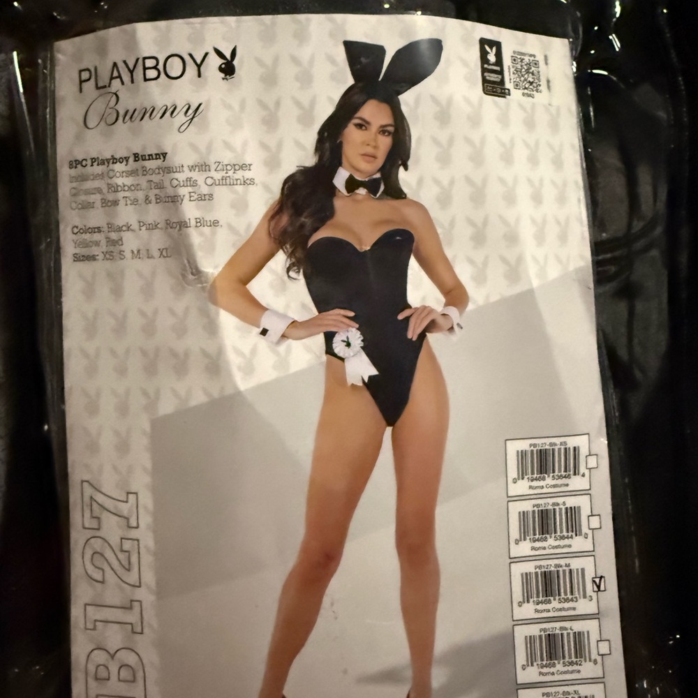 PLAYBOY Black and White Bunny Costume